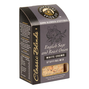 Shropshire Spice Co English Sage & Roast Onion White Crumb Stuffing Mix (6x150g)