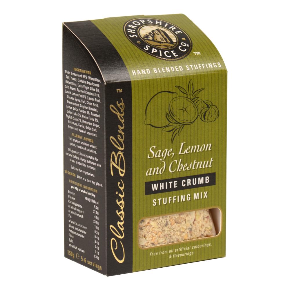 Shropshire Spice Co Sage, Lemon & Chestnut White Crumb Stuffing Mix (6x150g)