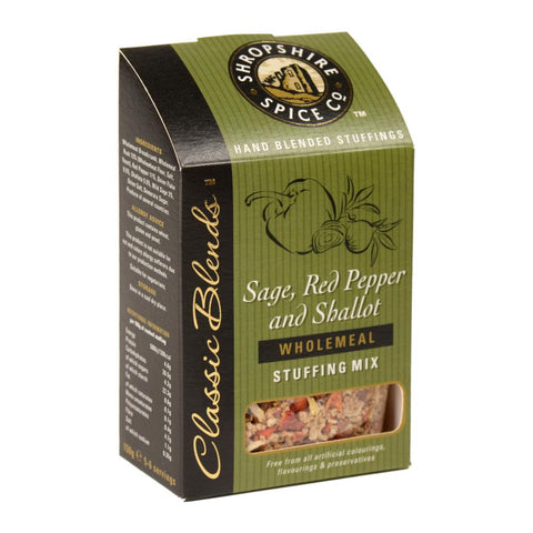 Shropshire Spice Co Sage, Red Pepper & Shallot Wholemeal Stuffing Mix (6x150g)