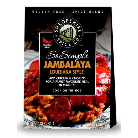 Shropshire Spice Co So Simple Jambalaya Louisiana Style Spice Blend (10x40g)