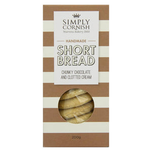 Simply Cornish Chunky Chocolate & Clotted Cream Shortbread (12x200g)