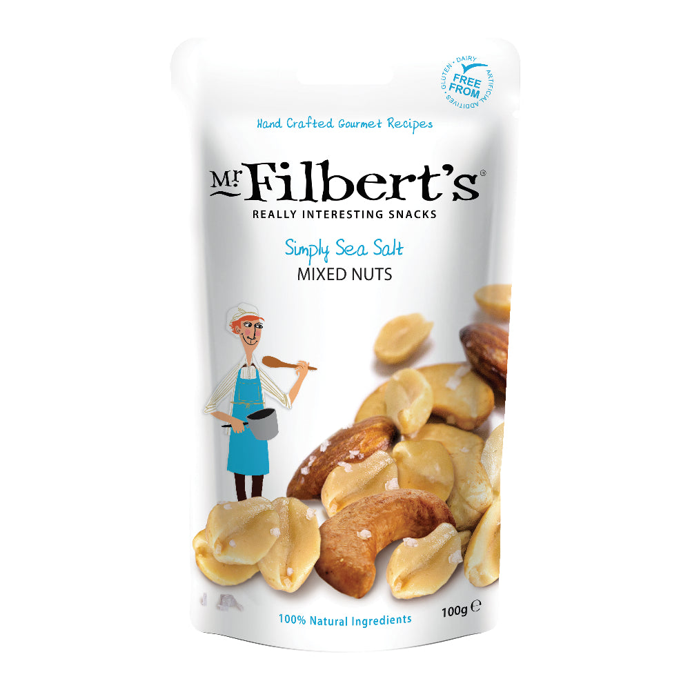 Mr Filbert's Simply Sea Salt Mixed Nuts (12x100g)