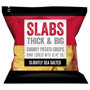 Slabs Slightly Sea Salted Chunky Potato Crisps (14x80g)