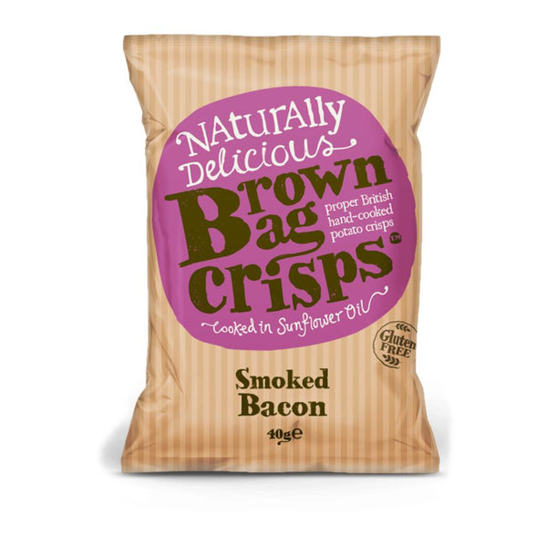 Brown Bag Smoked Bacon Crisps (20x40g)