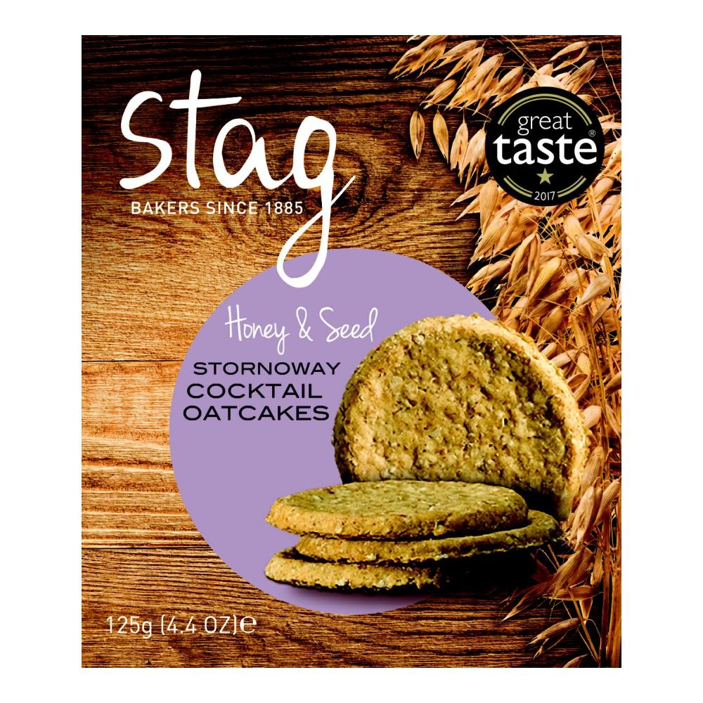Stag Bakery Cocktail Honey & Seeds Oatcakes (12x125g)