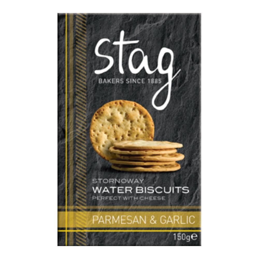 Stag Bakery Parmesan & Garlic Water Biscuits (12x150g)