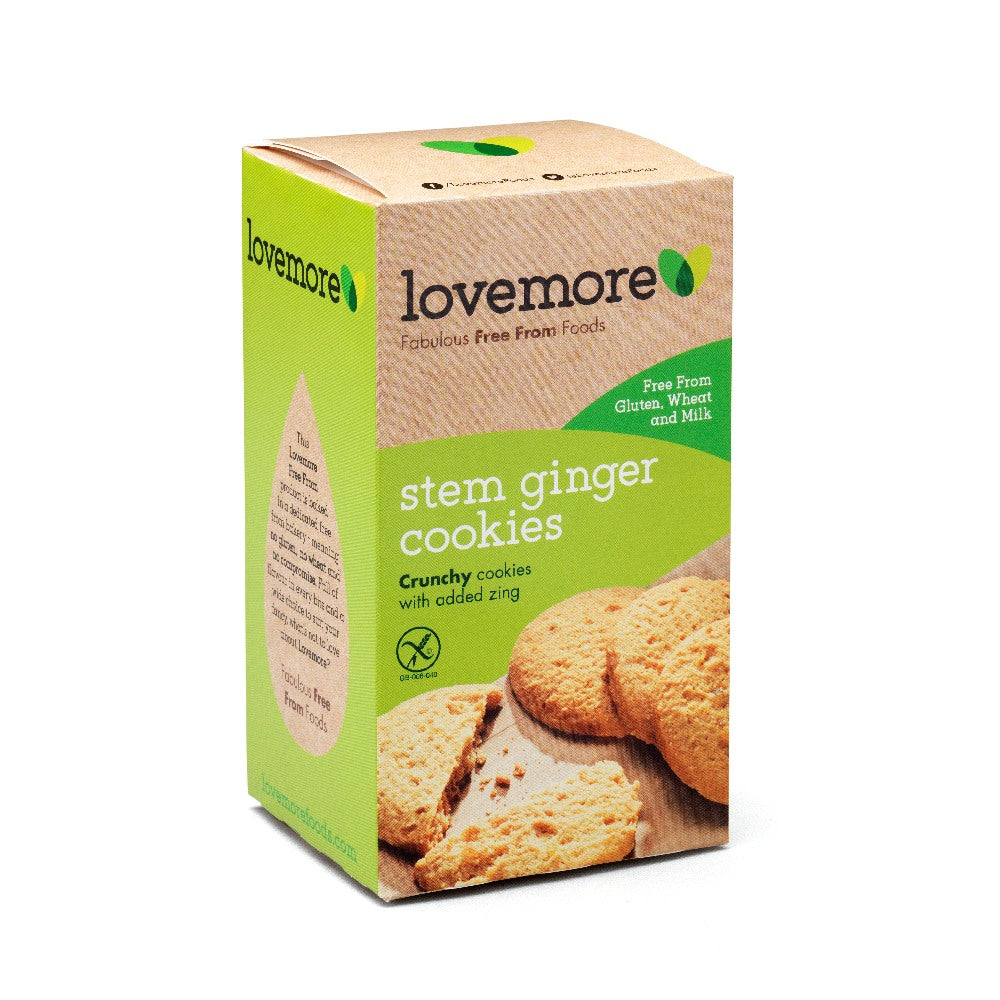 Lovemore Gluten Free Stem Ginger Cookies (6x150g)