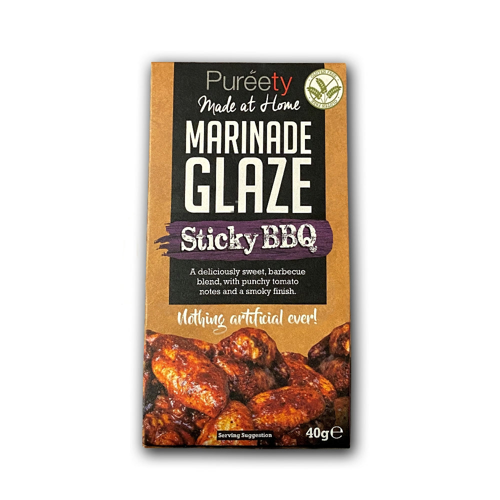 Pureety Sticky BBQ Marinade Glaze (9x40g)