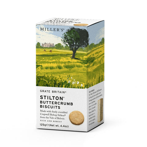 Artisan Biscuits Grate Britain Stilton Buttercrumb Biscuits (6x125g)