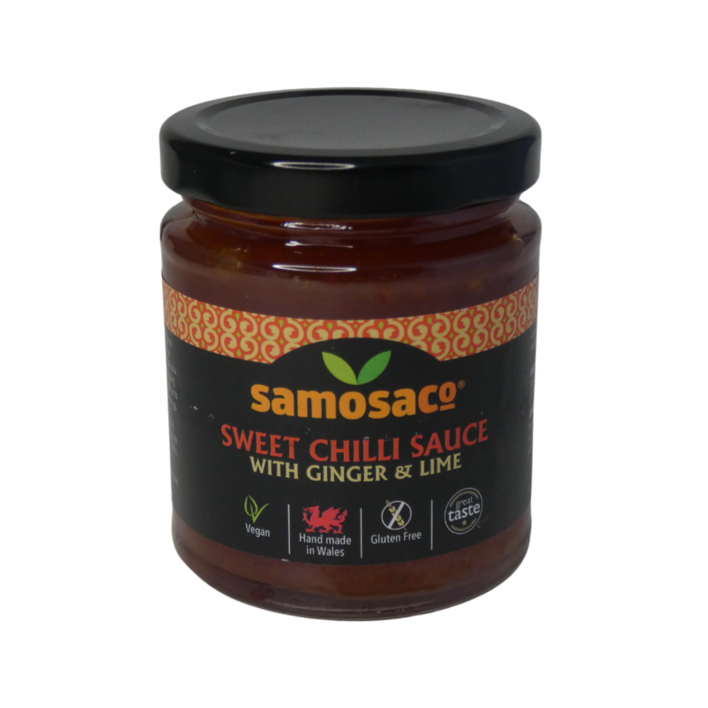 SamosaCo Sweet Chilli Sauce with Ginger & Lime (6x210g)
