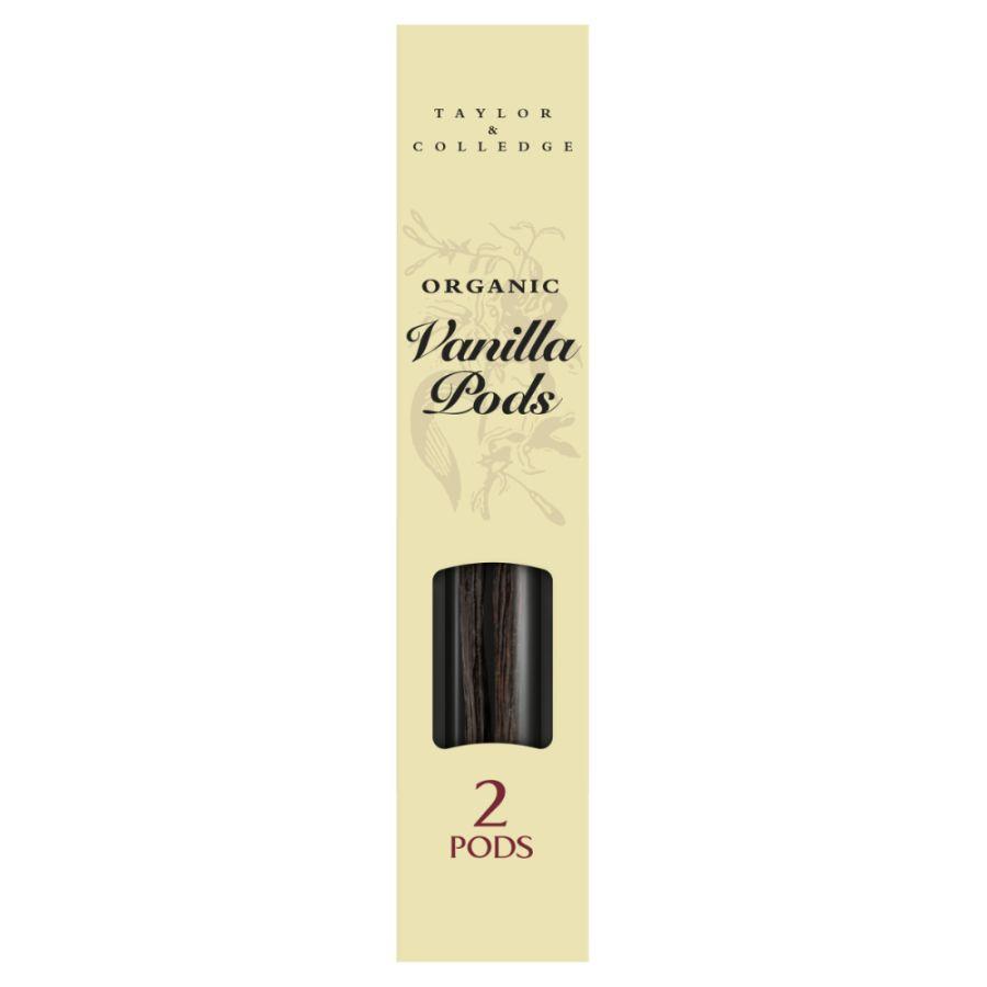Taylor & Colledge Organic Vanilla Pods (6x4g)