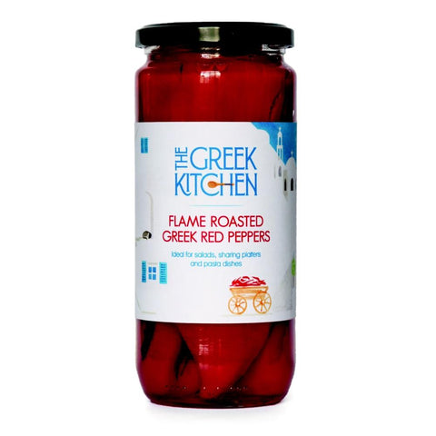 The Greek Kitchen Flame Roasted Red Peppers (6x450g)