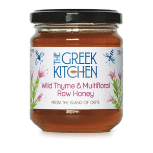 The Greek Kitchen Wild Thyme & Multifloral Raw Honey (6x250g)