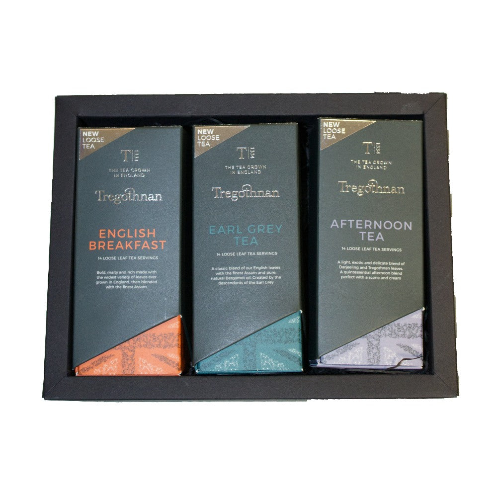 Tregothnan Loose Leaf Tea Trio Gift Box (3x105g)