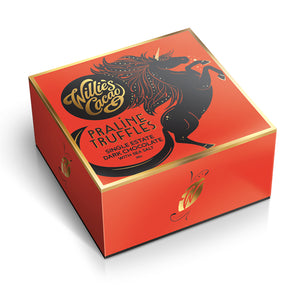 Willie's Cacao Dark Chocolate Praline Truffles with Sea Salt (8x35g)