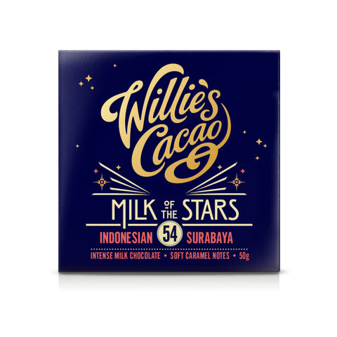 Willie's Cacao Milk of the Stars Indonesian Chocolate (12x50g)