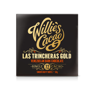 Willies Cacao Las Trincheras Gold Venezuelan Dark Chocolate Bar (12x50g)