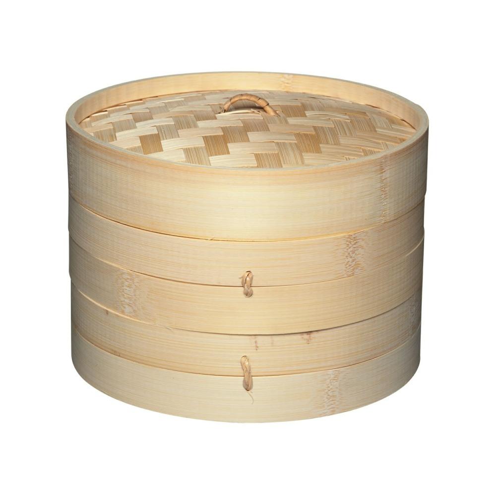 World of Flavours 20cm Bamboo Steamer