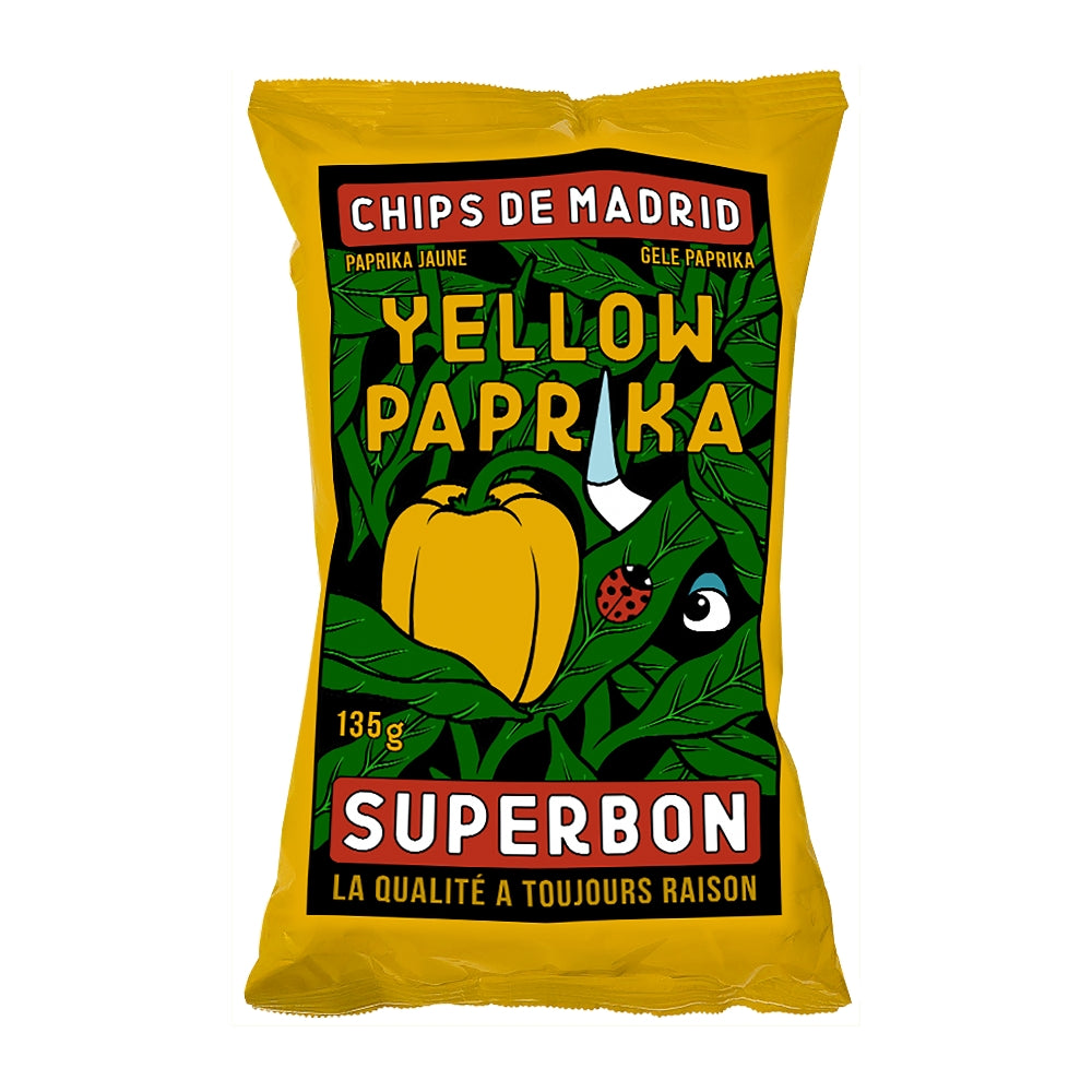Superbon Yellow Paprika Chips (14x135g)