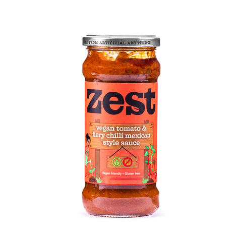 Zest Tomato & Fiery Chilli Mexican Style Sauce (6x340g)