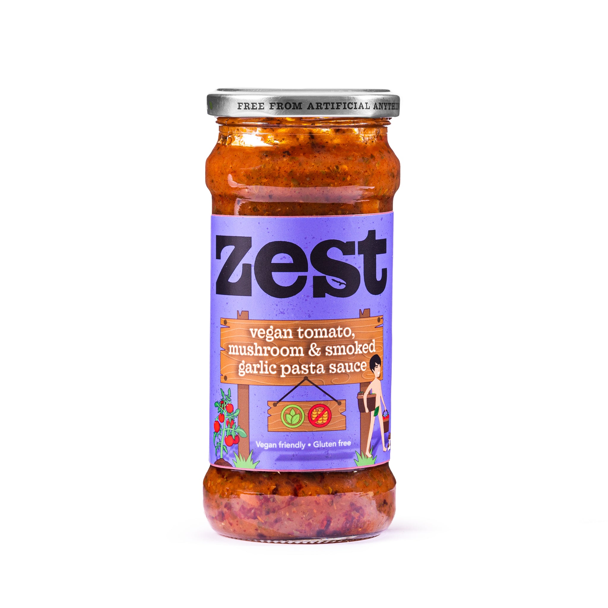 Zest Tomato, Mushroom & Smoked Garlic Pasta Sauce (6x340g)